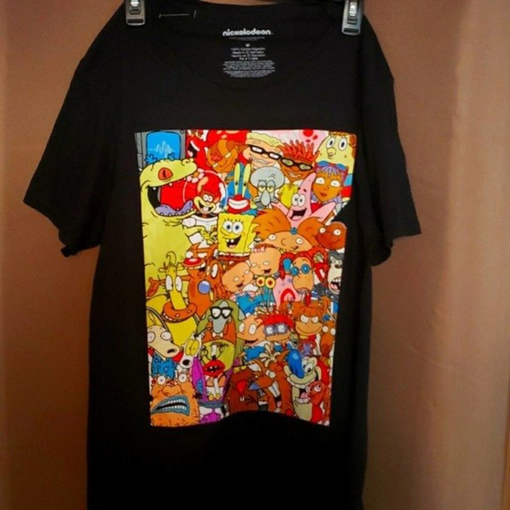 Nickelodeon 90s Retro Cartoon Character Shirt Medium NWOT